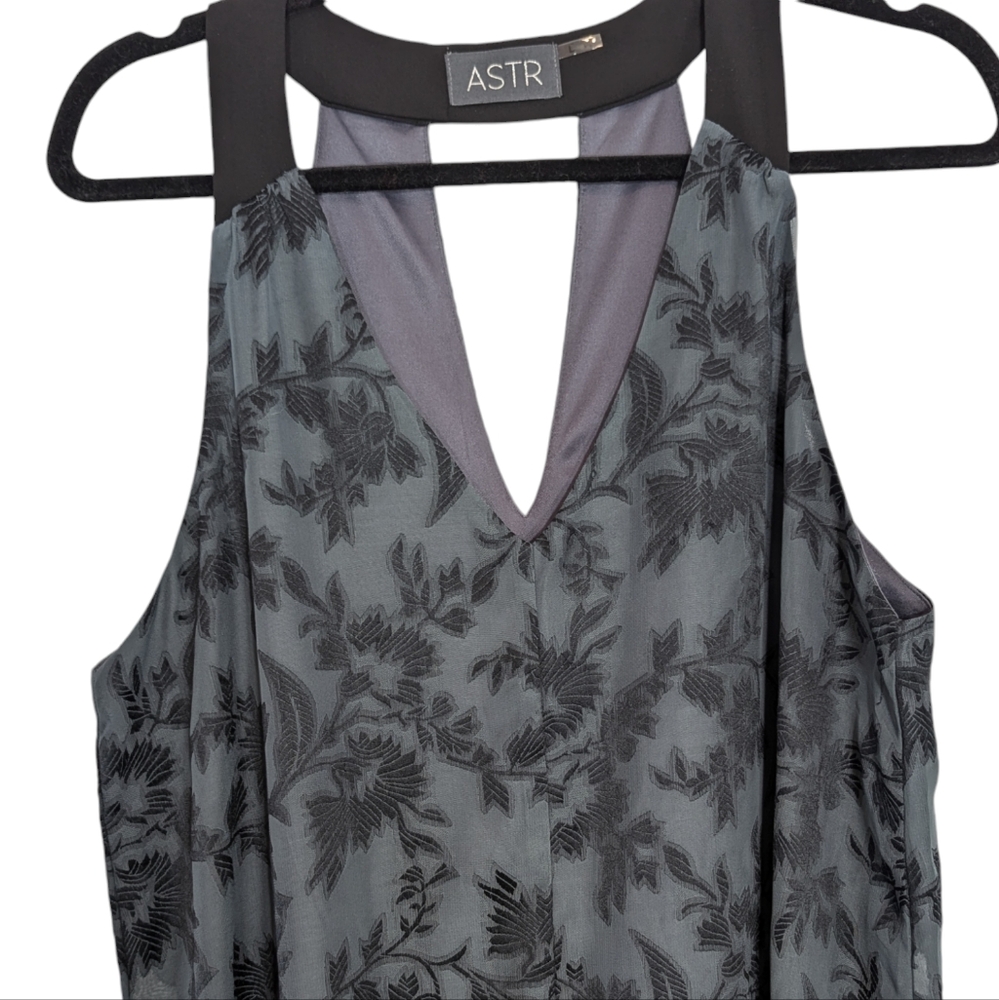 ASTR the Label Floral Jacquard Shift Dress Women's Size Large - Picture 6 of 13